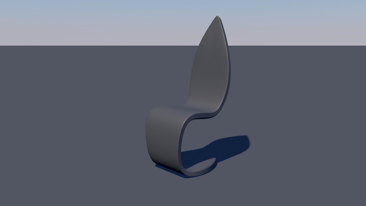 Cantilevered Chair 3D model_7