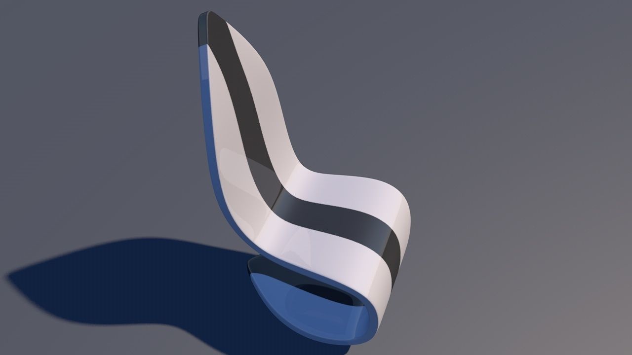 Cantilevered Chair 3D model_20
