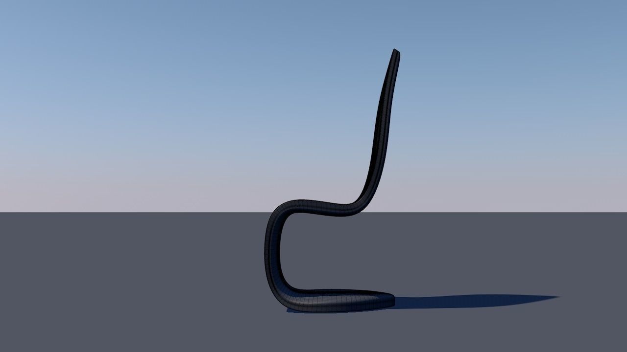 Cantilevered Chair 3D model_5