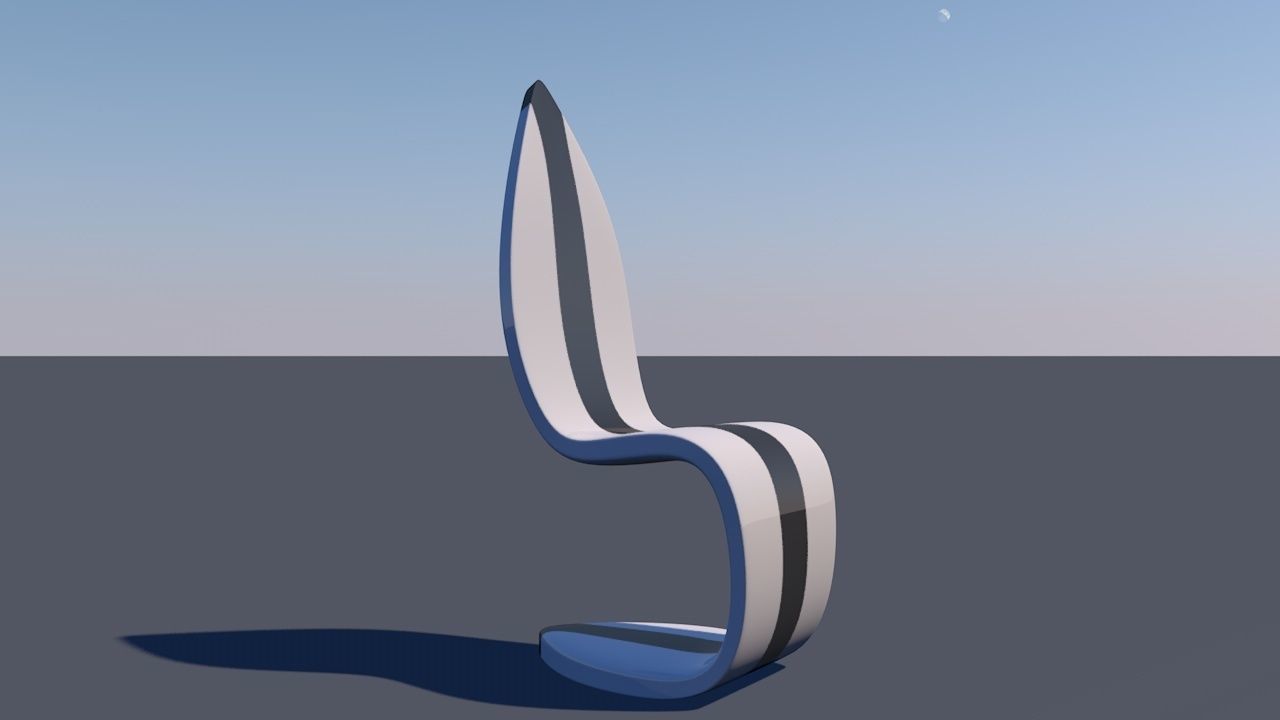 Cantilevered Chair 3D model_18