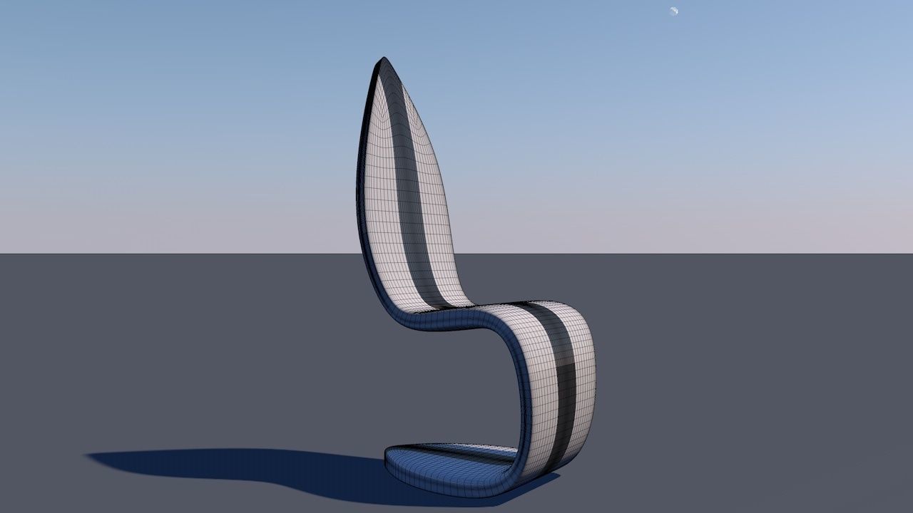 Cantilevered Chair 3D model_23