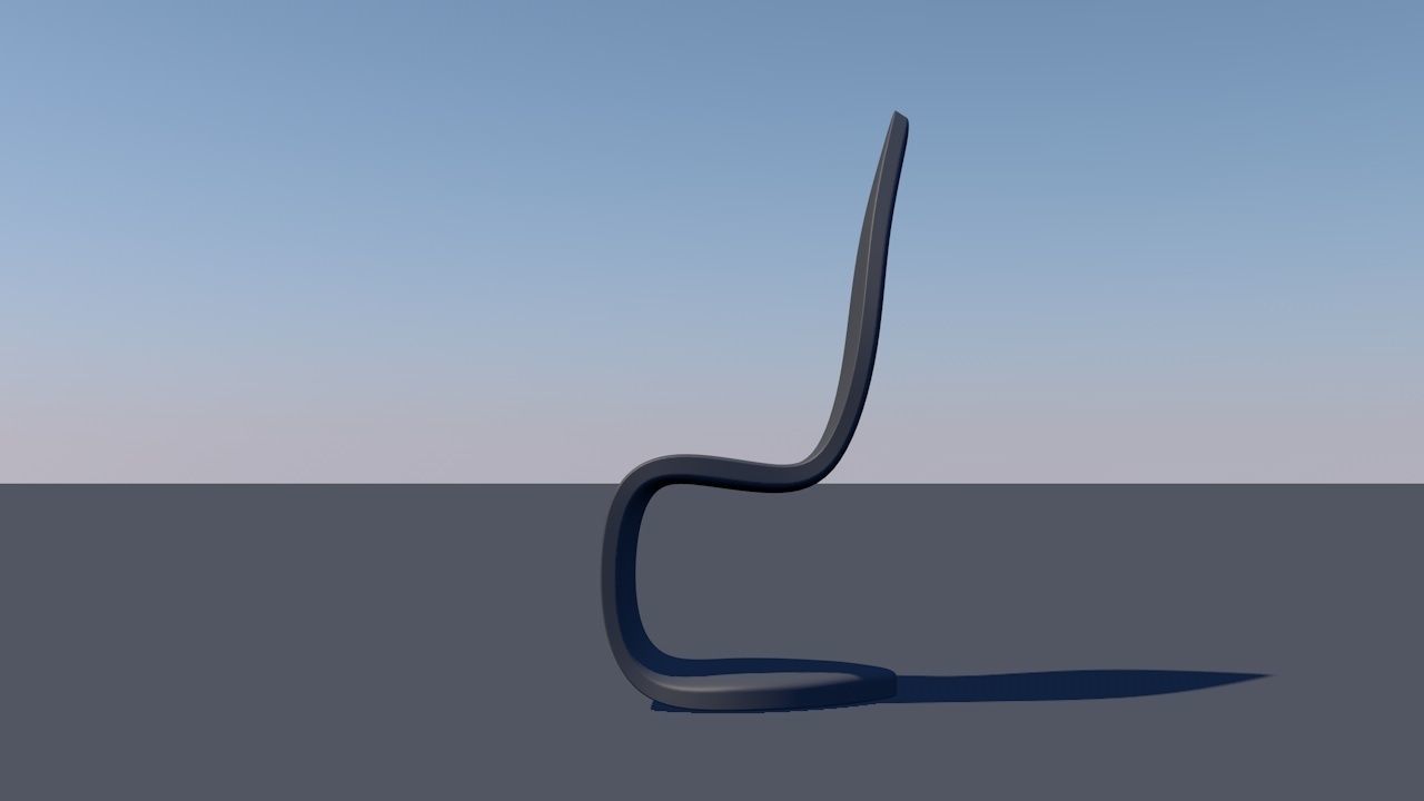 Cantilevered Chair 3D model_10