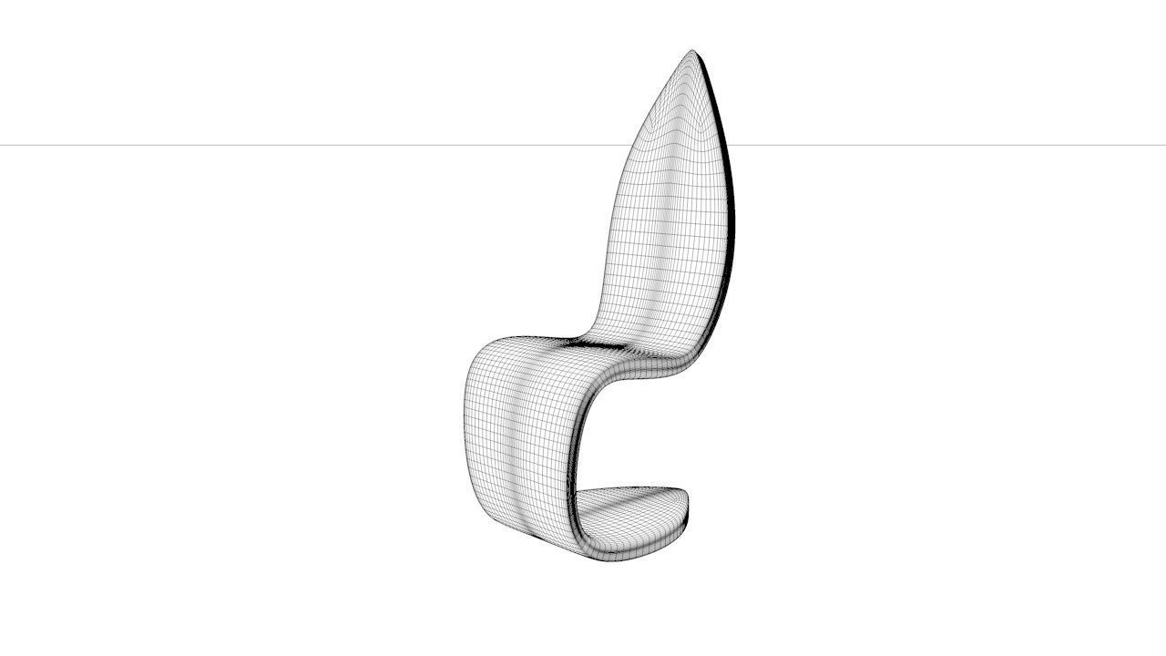Cantilevered Chair 3D model_13