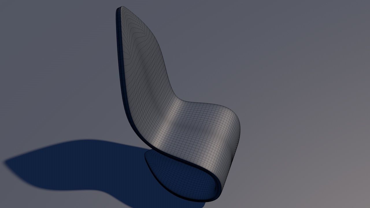 Cantilevered Chair 3D model_6