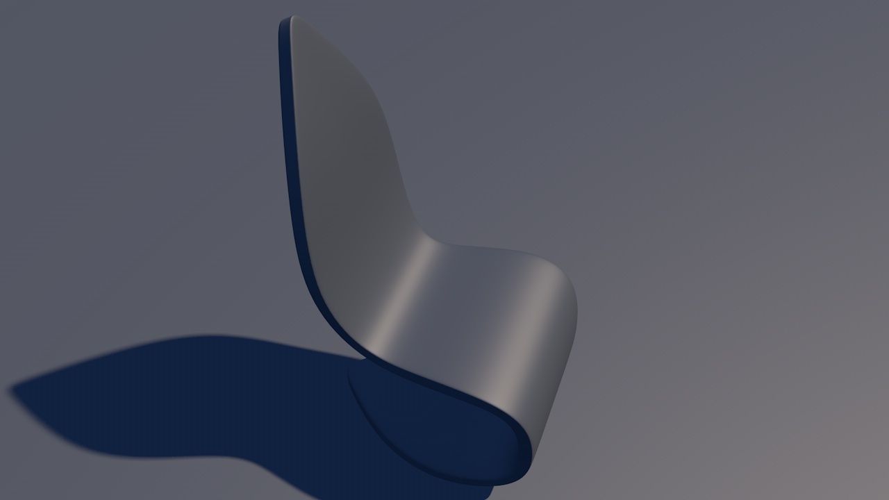 Cantilevered Chair 3D model_12