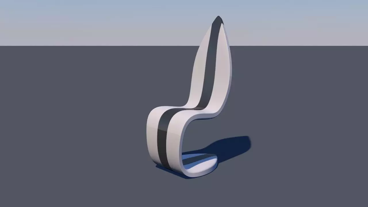 Cantilevered Chair 3D model_0