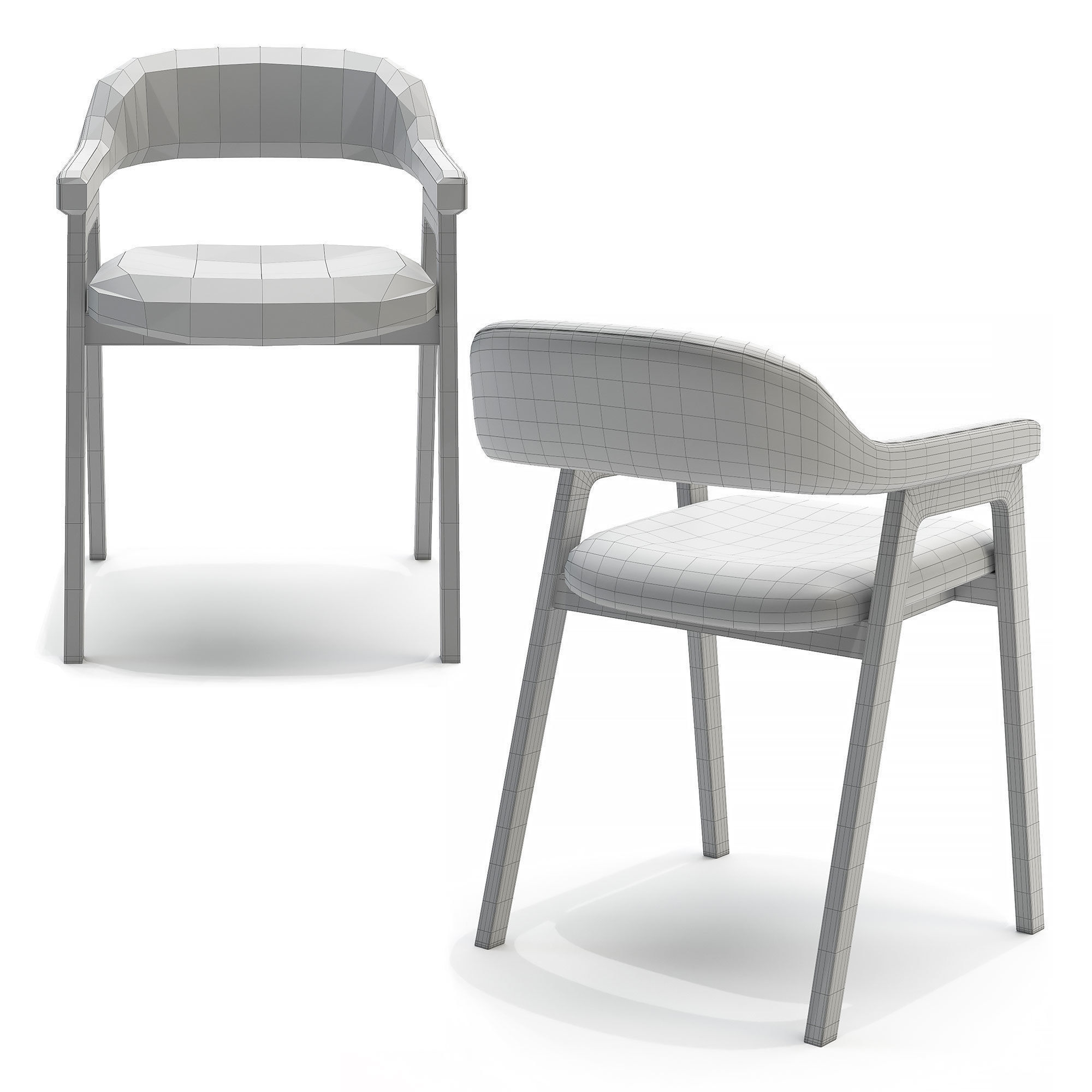 Article SET-Savis chair and Conan table 3D model_4