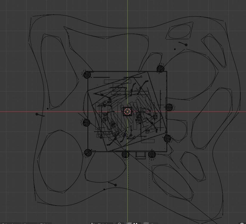 Cubic Building Low-poly 3D model_7