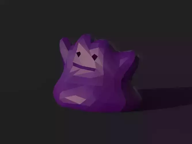 Ditto Low Poly polygon 3D print model