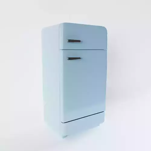 Vintage Fridge 3D model