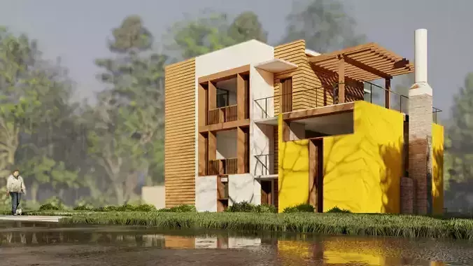 Margaret Esherick House Concept 3D model