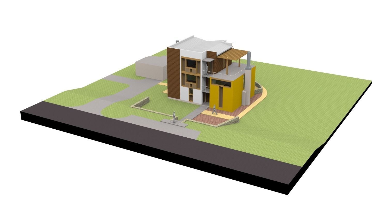 Margaret Esherick House Concept 3D model_11