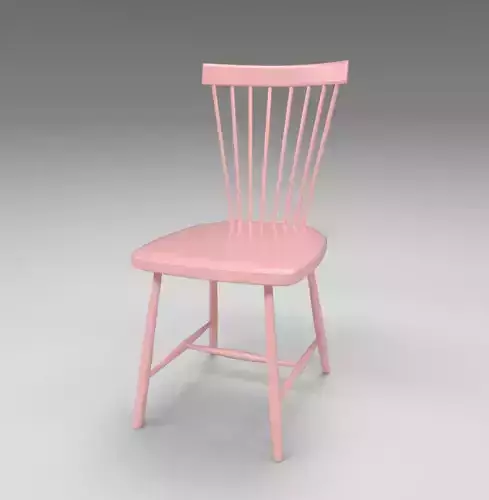  Pink  wooden chair