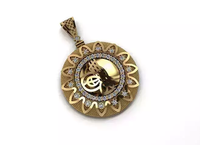 tugra jewelry necklace ottoman pattern