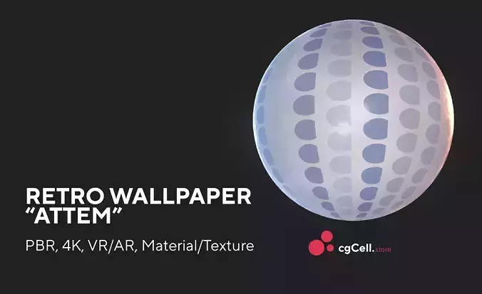 Retro wallpaper Attem Substance Designer Material Texture