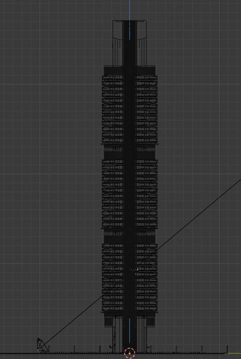 Skyscraper tallest building in world Low-poly 3D model_5