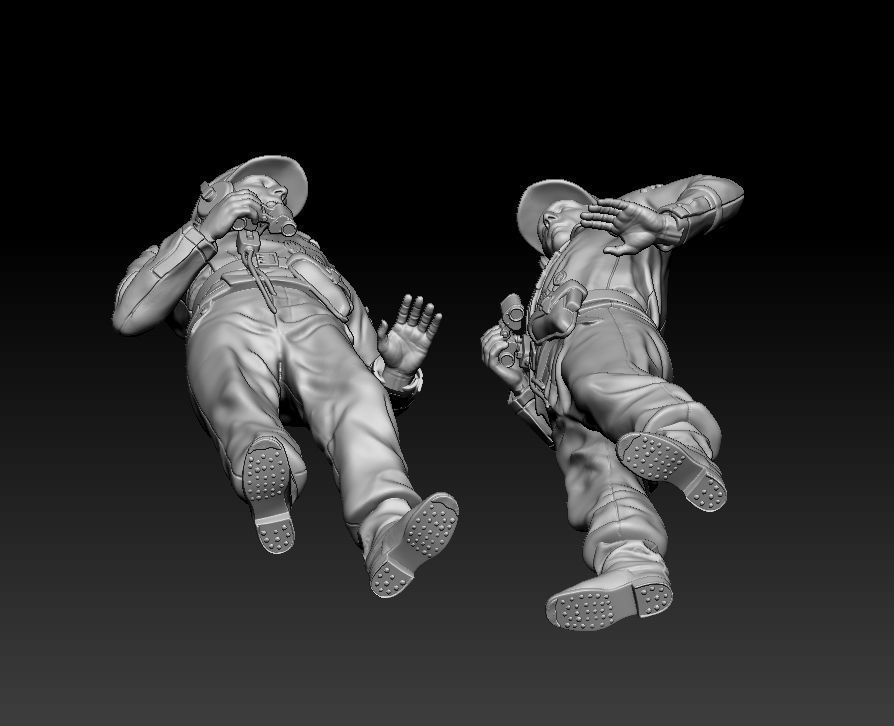 German officer 3D print model_6