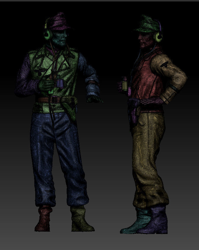 German officer 3D print model_7