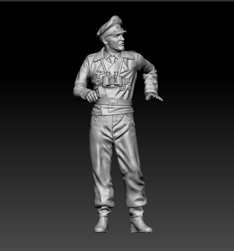 German officers 3D print model_21