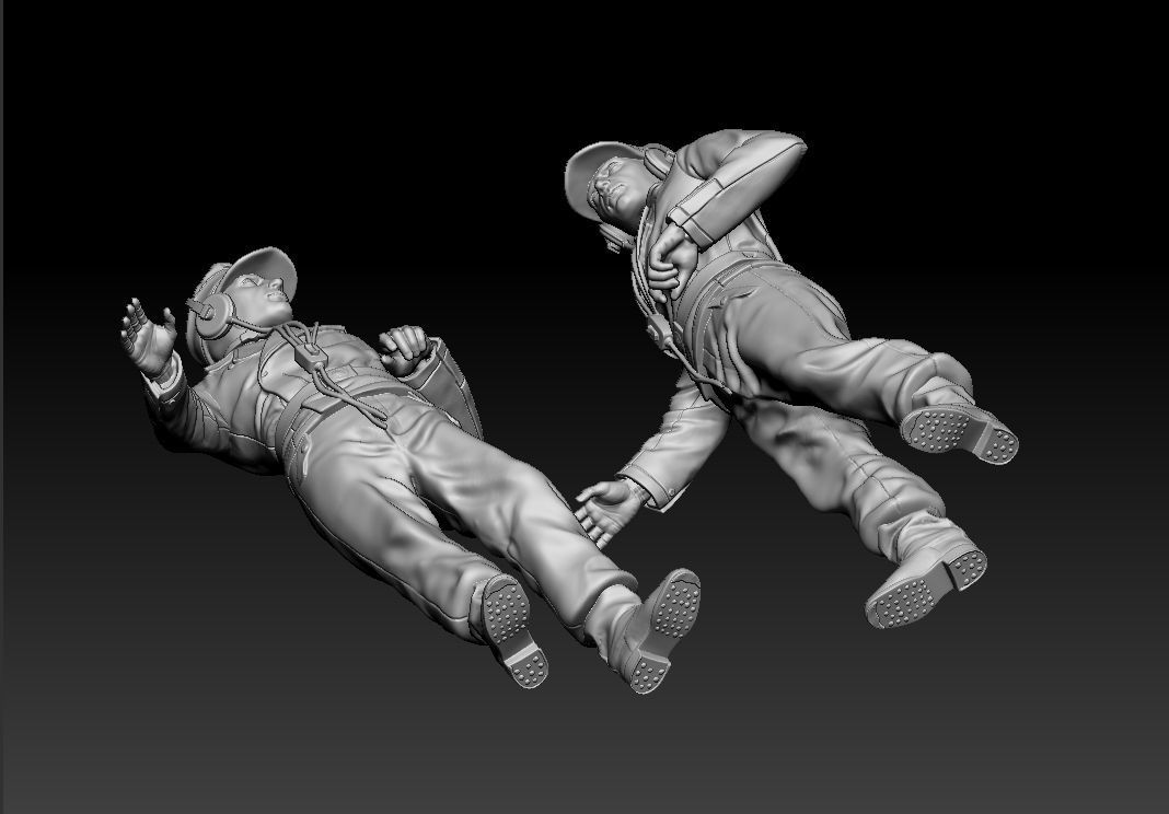 German officers 3D print model_27