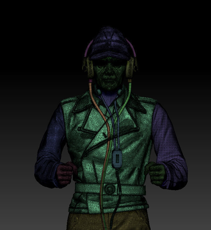 German officers 3D print model_17