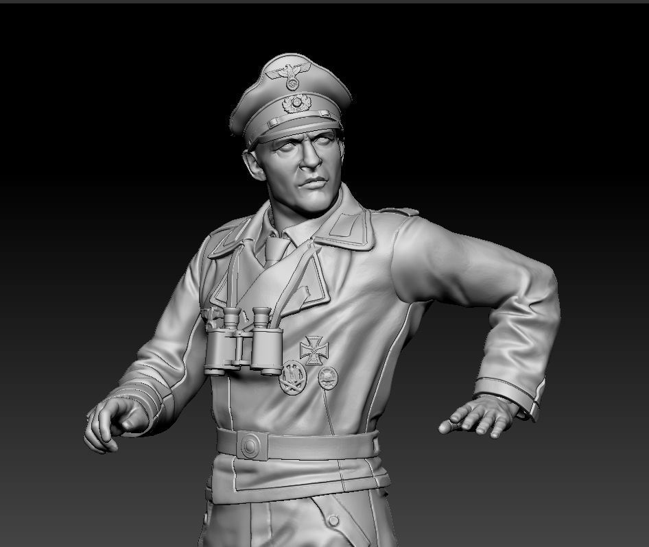 German officers 3D print model_13