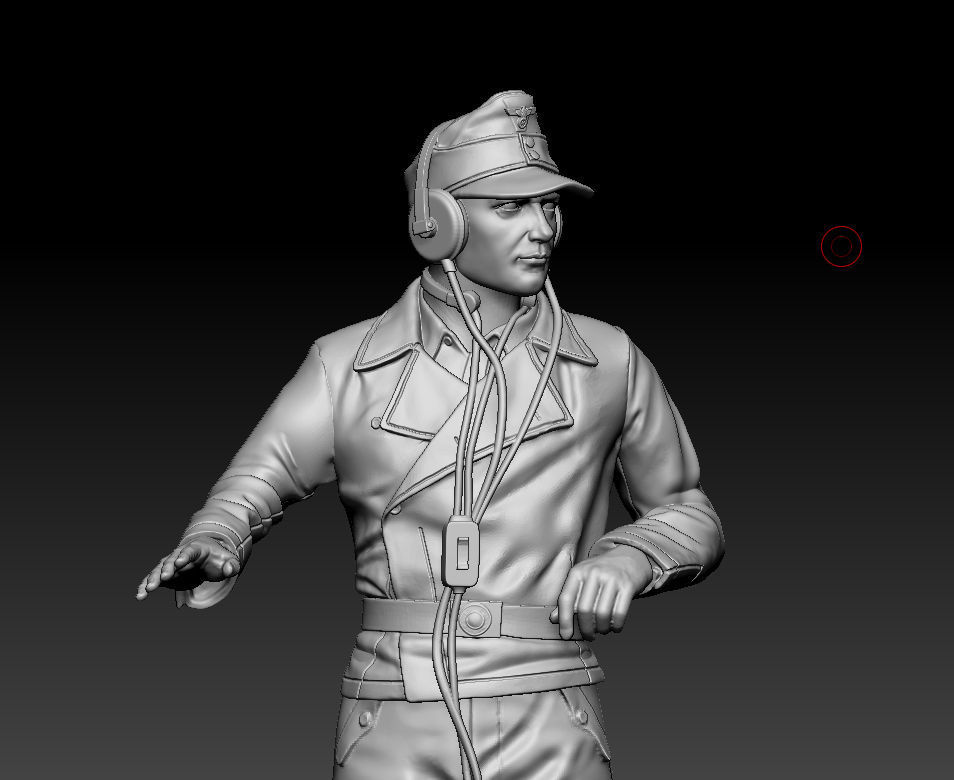 German officers 3D print model_15