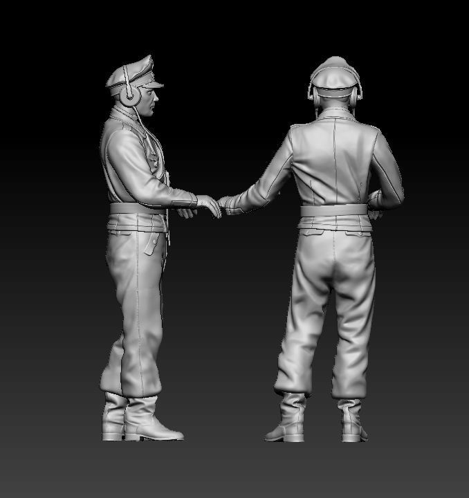 German officers 3D print model_16