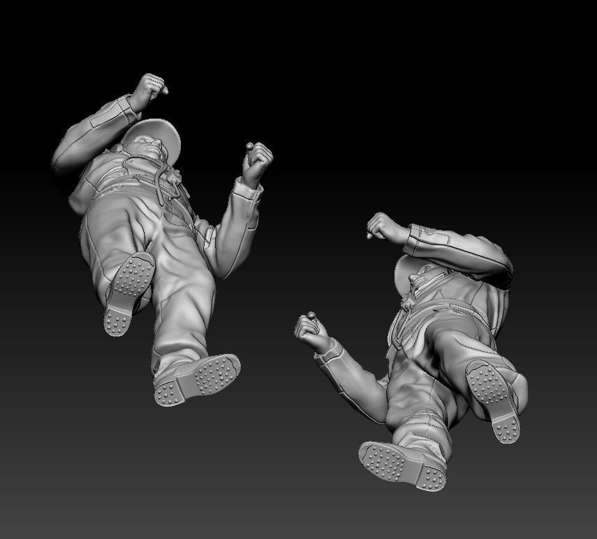 German officers 3D print model_12