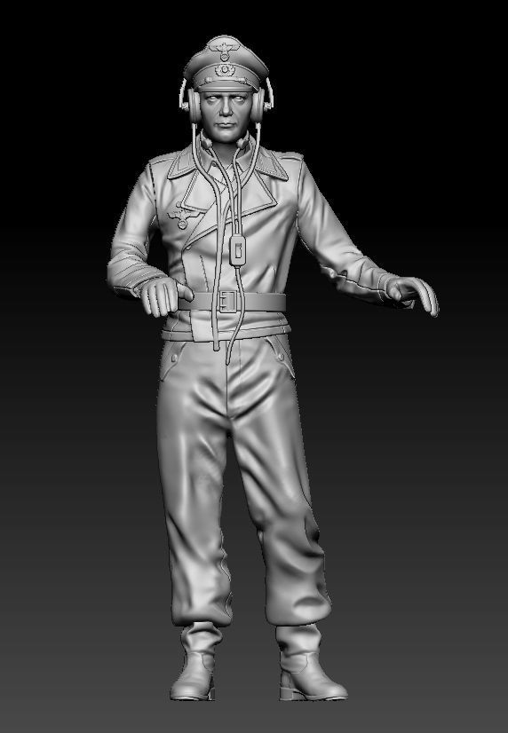German officers 3D print model_14