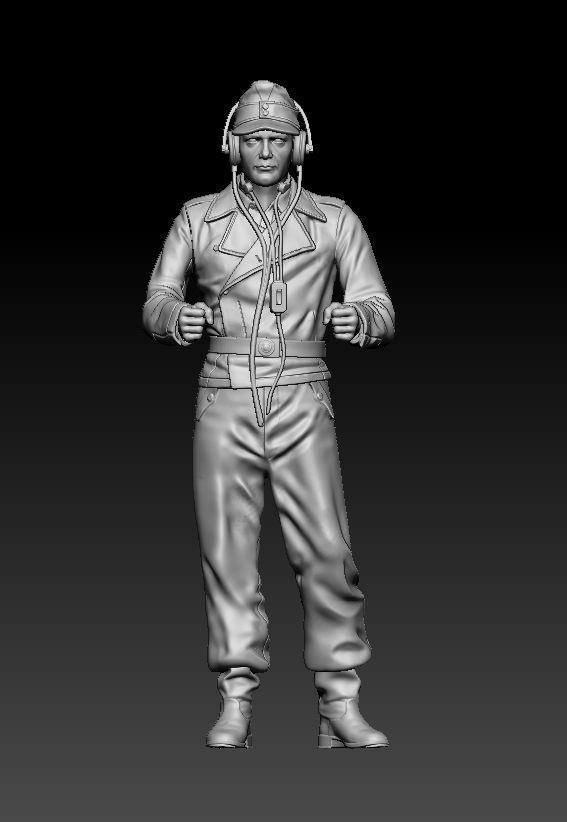 German officers 3D print model_30