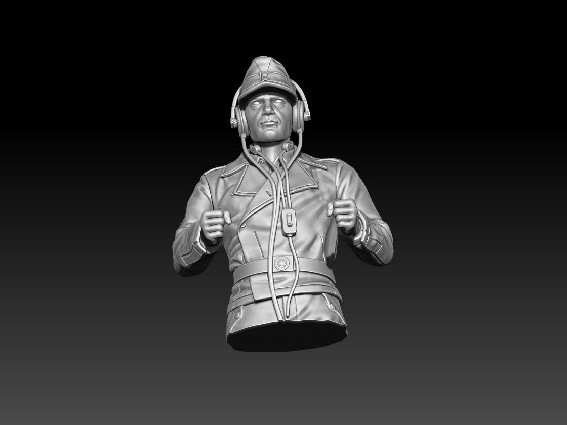German officers 3D print model_53