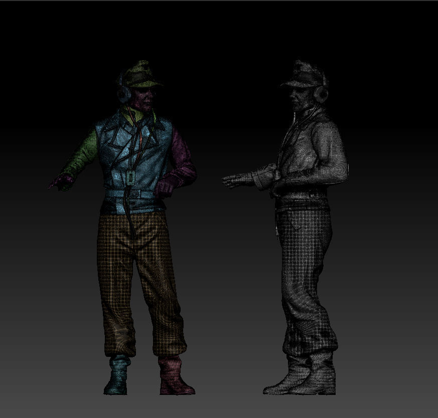 German officers 3D print model_38