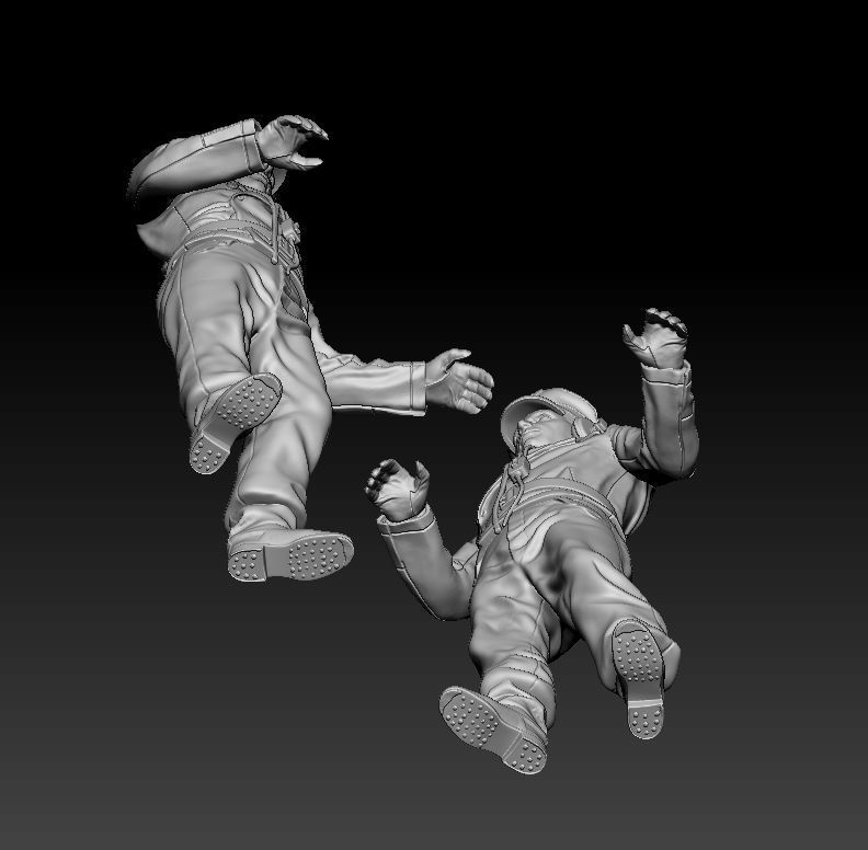 German officers 3D print model_26