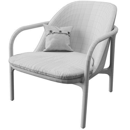 Neva Easy Chair By Artisan 3D model 3