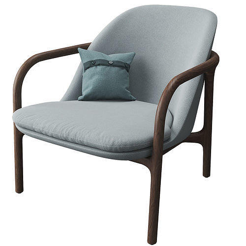 Neva Easy Chair By Artisan 3D model 4