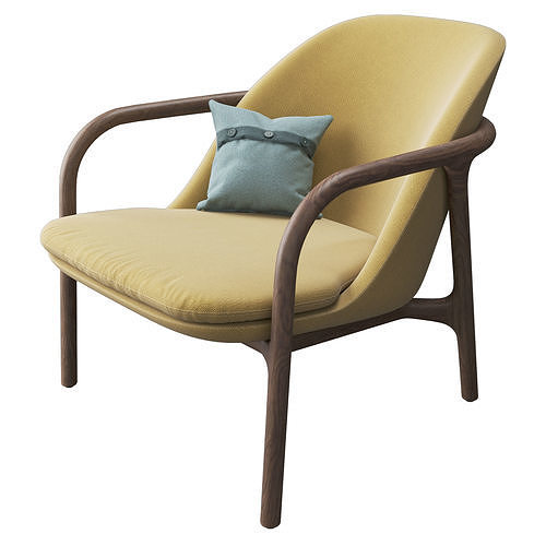 Neva Easy Chair By Artisan 3D model 5