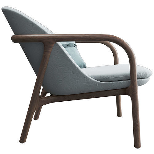 Neva Easy Chair By Artisan 3D model 6