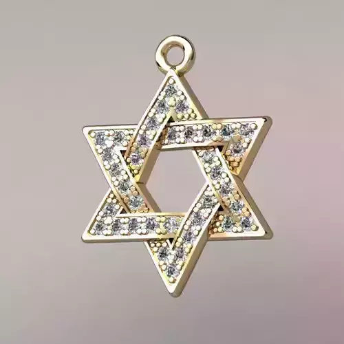 Pendant Jewish Star Of David 15 mm