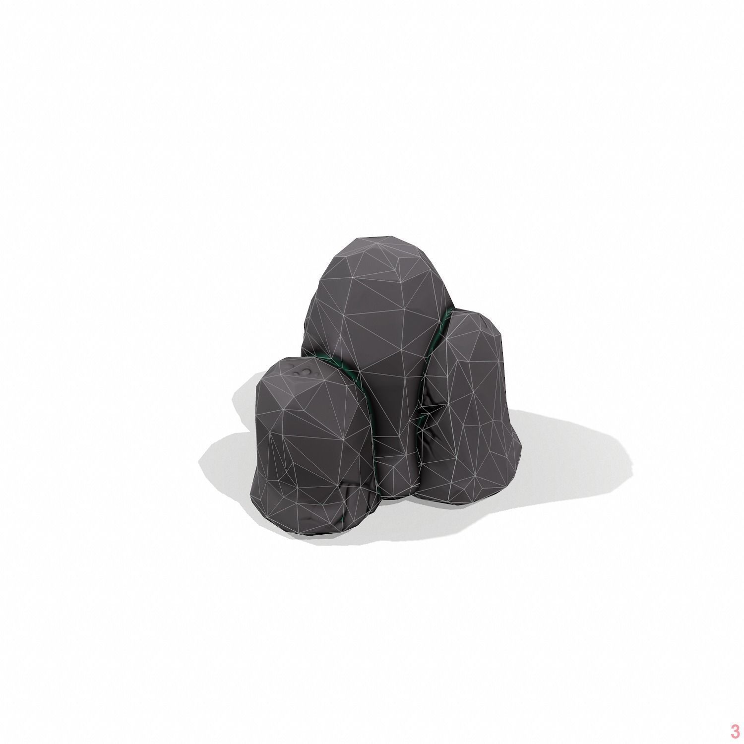 3D model Rock Stylized - PBR VR / AR / low-poly | CGTrader