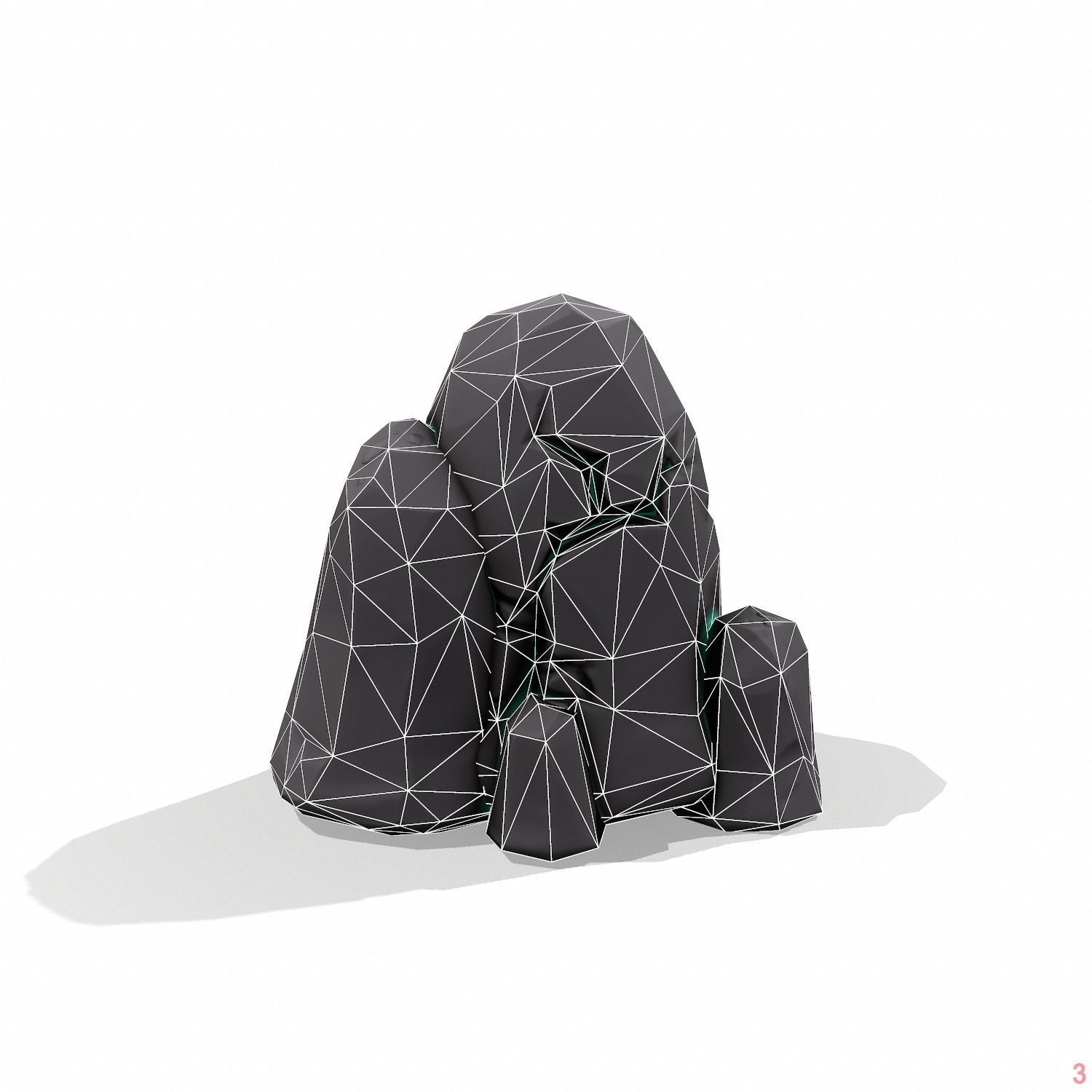 3D model Rock Stylized - PBR VR / AR / low-poly | CGTrader