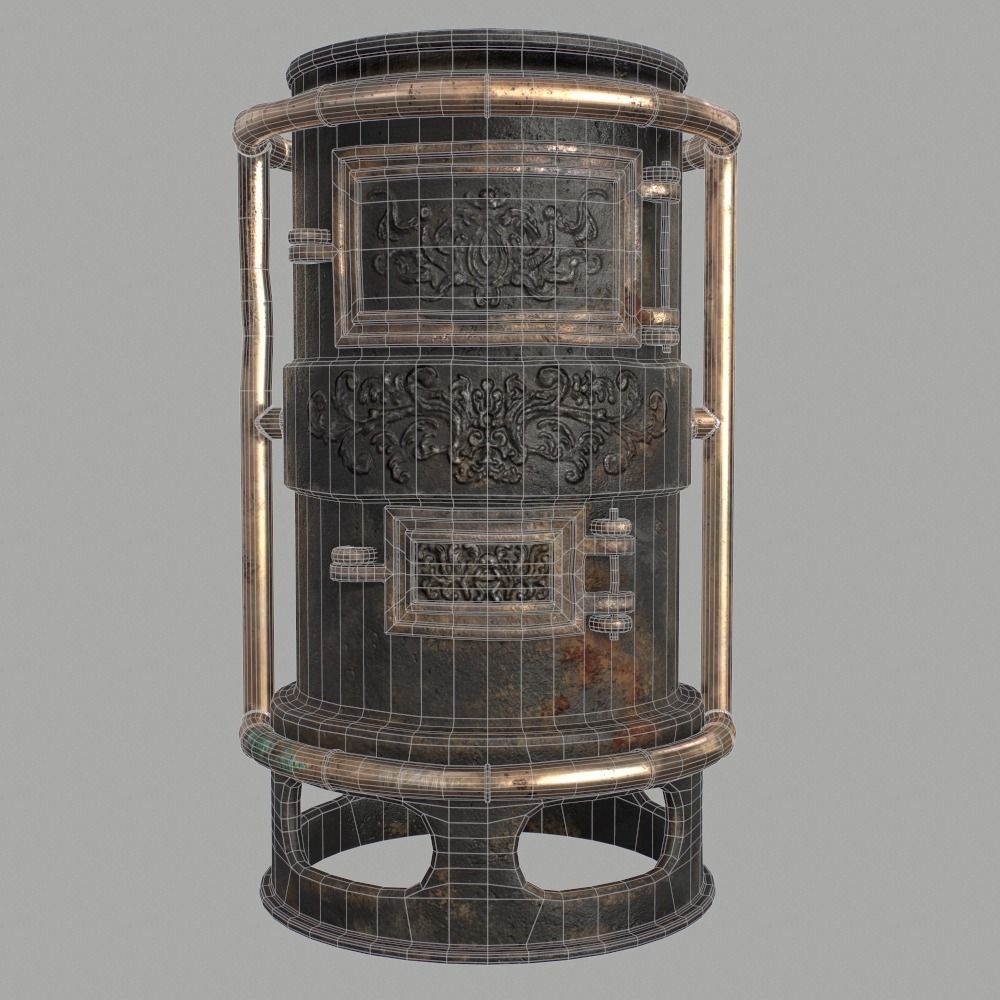 Forge Alchemy Stove  Low-poly 3D model_10