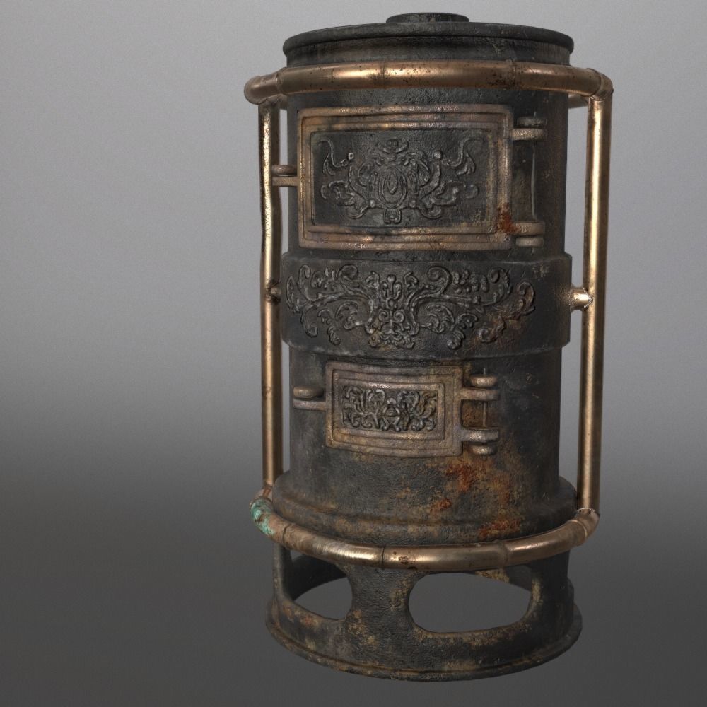 Forge Alchemy Stove  Low-poly 3D model_9