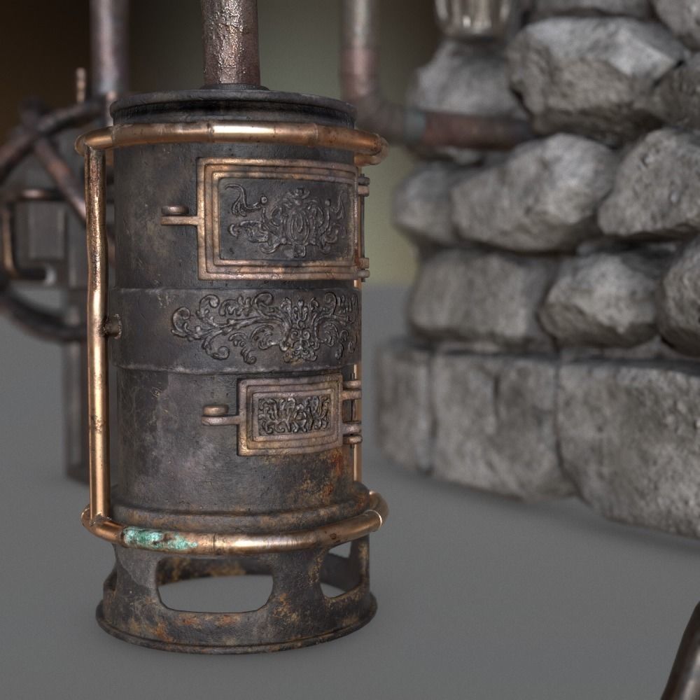 Forge Alchemy Stove  Low-poly 3D model_22