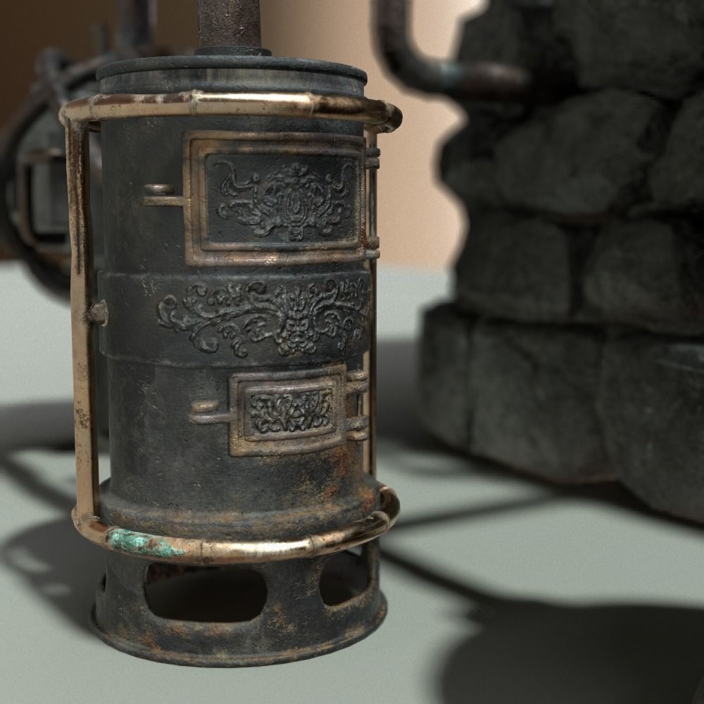 Forge Alchemy Stove  Low-poly 3D model_23