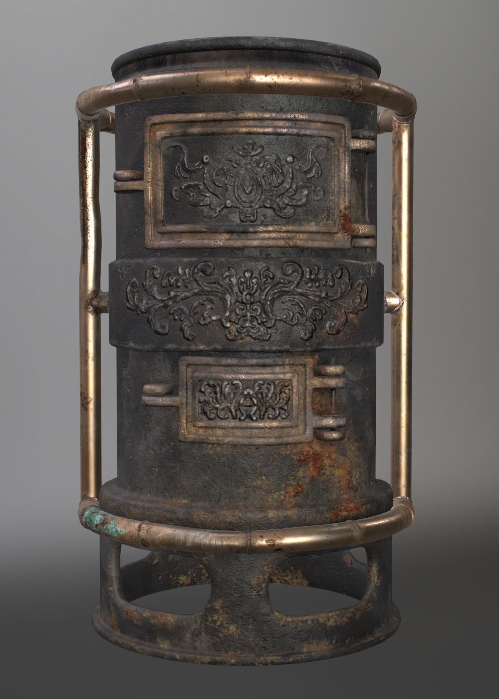 Forge Alchemy Stove  Low-poly 3D model_29