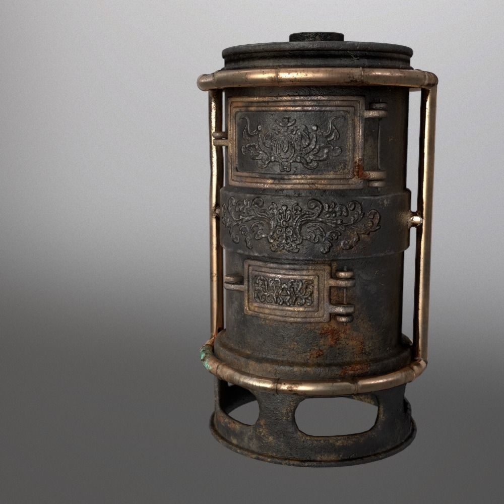 Forge Alchemy Stove  Low-poly 3D model_12
