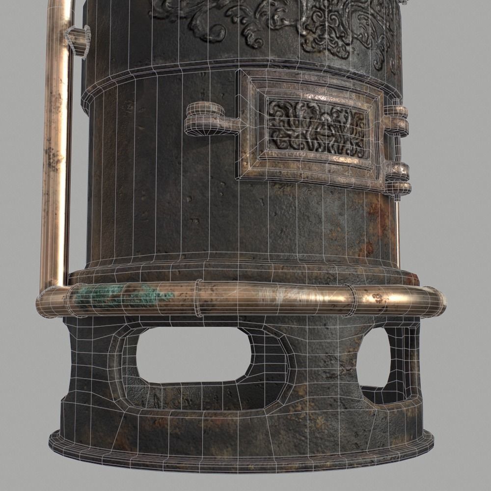 Forge Alchemy Stove  Low-poly 3D model_14