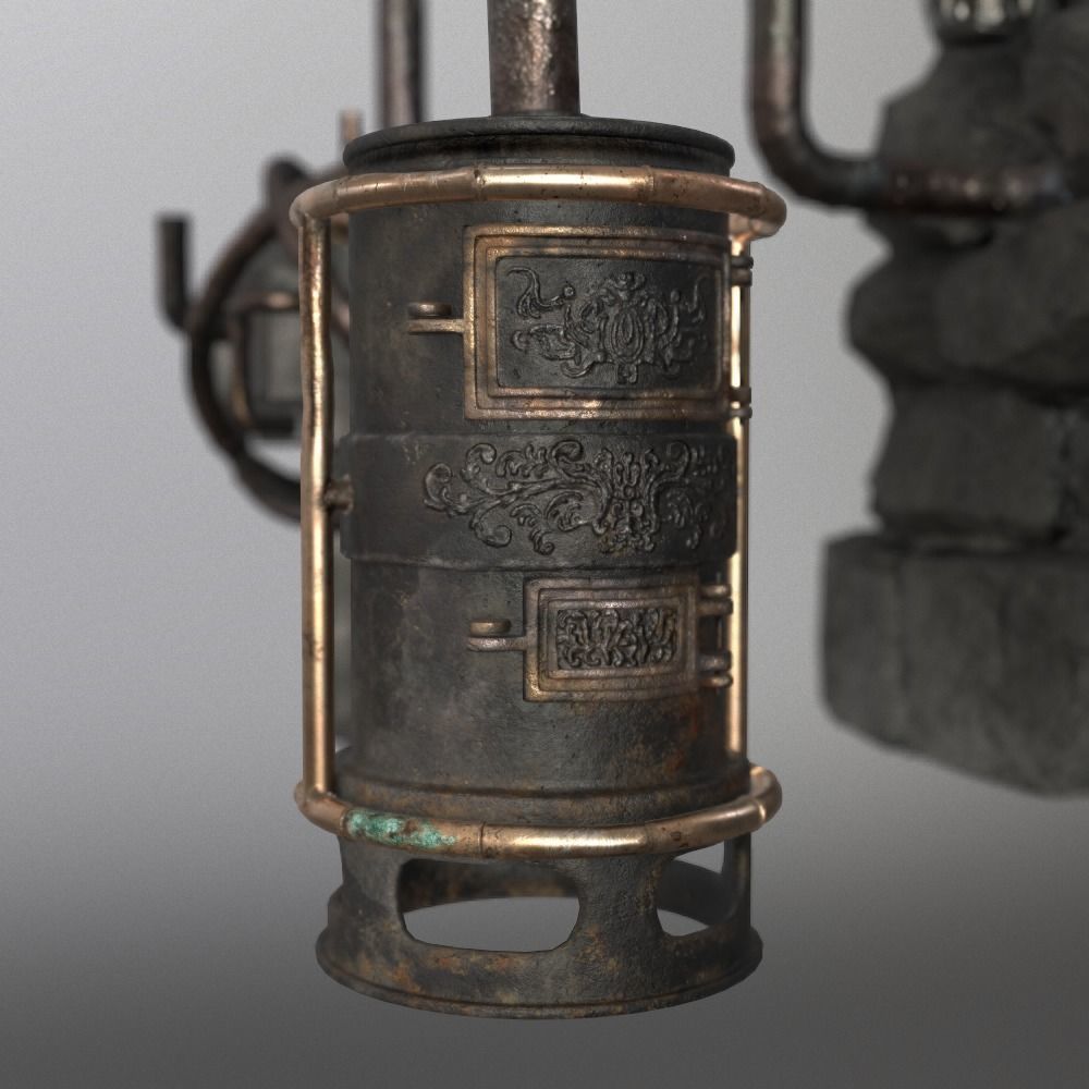 Forge Alchemy Stove  Low-poly 3D model_20