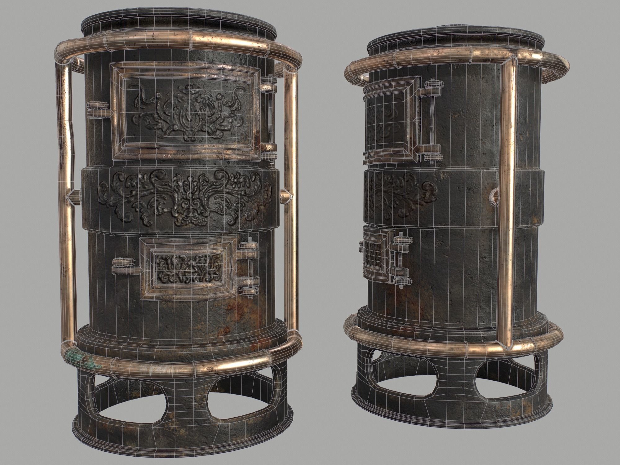 Forge Alchemy Stove  Low-poly 3D model_13